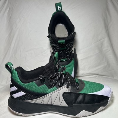 Size 11 - adidas Dame Certified EXTPLY 2.0 Black Court Green for