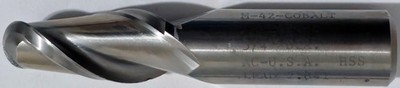 Melin Tool M42 Cobalt 2 Fl  3/4'' Dia. x 1-3/4'' Loc x 3-7/8'' Long Ball End Mill