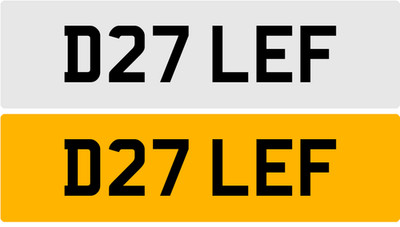 D27 LEF DALE DAL DALEY DALEN NEAT OLD D REG PRIVATE REGISTRATION NUMBER PLATE