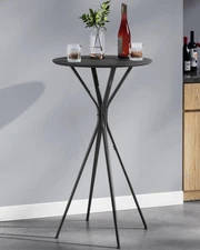 Bar Table Round Cocktail High Top Pub Bistro for Events Party Kitchen Dining