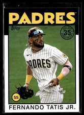2021 Topps Update #86B-9 Fernando Tatis Jr. 1986 Topps Baseball Card 3203R