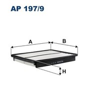 FILTRON Luftfilter AP 197/9 Filtereinsatz für FÉ KIA DM DMA SORENTO XM HYUNDAI 3