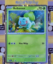 Pokemon Bulbasaur Black Star Promo 046 Cosmos Holo Swirl NM