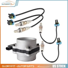 For 2000 Chevy C2500 C3500 4pcs Oxygen o2 02 Sensor + Mass Airflow MAF Sensor