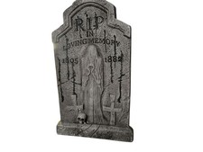 34" Spooky RIP Tombstone Halloween Yard Outdoor Decoration 2pcs