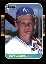 Mike Kingery 1987 Donruss #424 Royals MLB READ FREE SHIPPING AutographDen