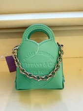 NWT Tiffany & Co Nano Mini Bag Charm Blue Tur...