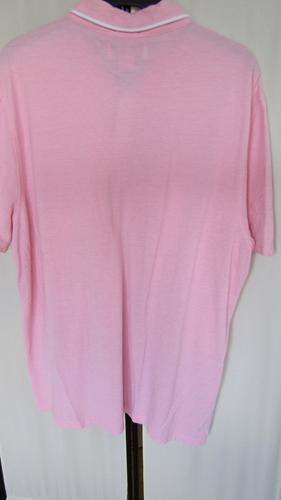 Camiseta Polo Original Penguin Munsingwear Rosa Blanco Borde XXL Heritage Calce Ajustado - Imagen 7 de 12