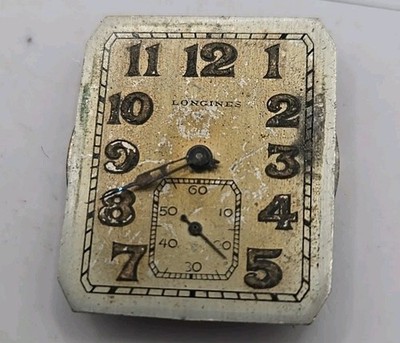 Early Longines 10.40 Mens Watch Movement Tank Dial Good Balance