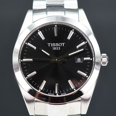 Tissot Gentleman 40mm Black Dial Quartz Stainless Steel Watch T1274101105100  