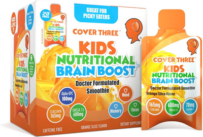 Supplements for Kids Brain Supplement Smoothie, Omega 3 Liquid Childrens DHA Fis