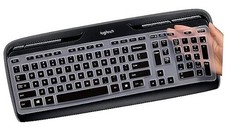 Keyboard Cover for Logitech MK320 K330 MK335 YR002/Y-R0009 Wireless Black