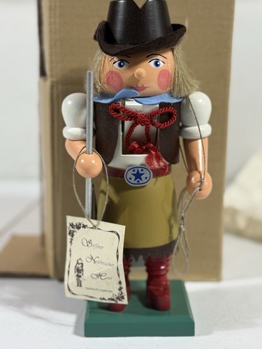 Christian Ulbricht German Cowboy Nutcracker w/ Box & Tag – Handmade