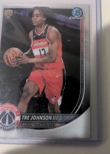 2025-26 Bowman Basketball CHROME BCV-6 Tre Johnson III, Washington Wizards RC