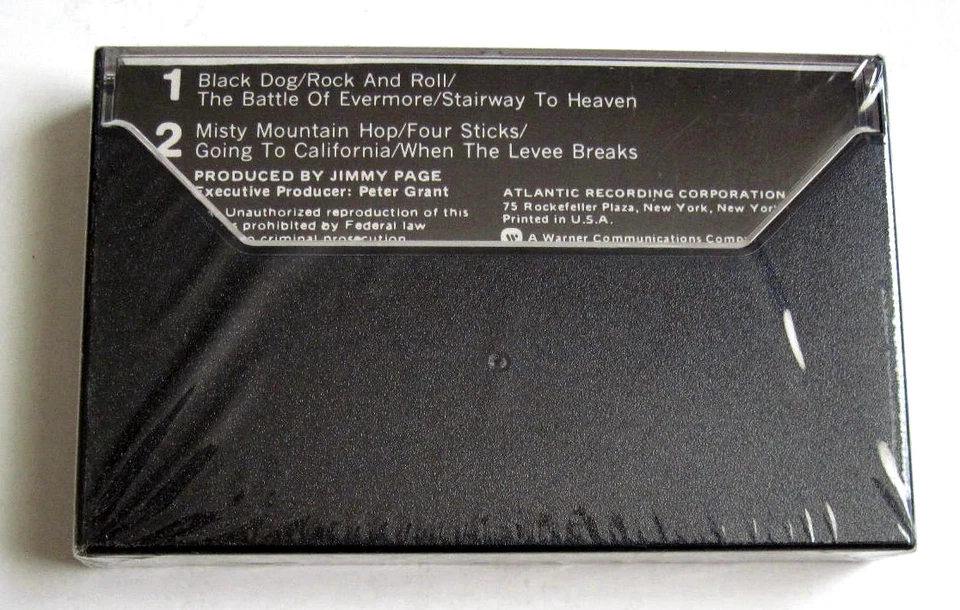 Led Zeppelin - IV (4) - Cassette Tape Atlantic CS 19129 New Factory Sealed - Image 2 of 3