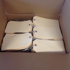 Box of 500 7 1/2" x 3 3/4" Jumbo Manila Shipping Tags Pre-Wired 15 Pt G10093 NEW