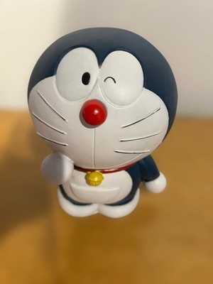 Fujiko Pro Doraemon 1970s Large Sofvi Piggy Bank Unused Retro Collectible