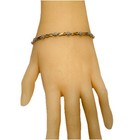 Bracelet 14 Stars Station Marked Hn 10 Karat Yellow Gold 70 Diamonds Tennis
