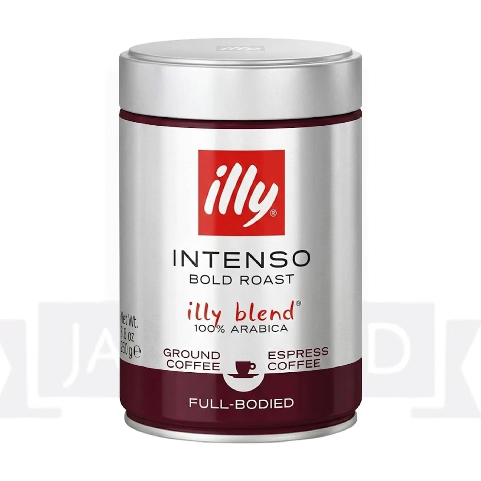 Illy Intenso Ground Espresso 250g Pack of 2