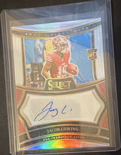 Panini 2024 Select Rookie Signatures Jacob Cowing 49ers Silver Prizm Auto /399