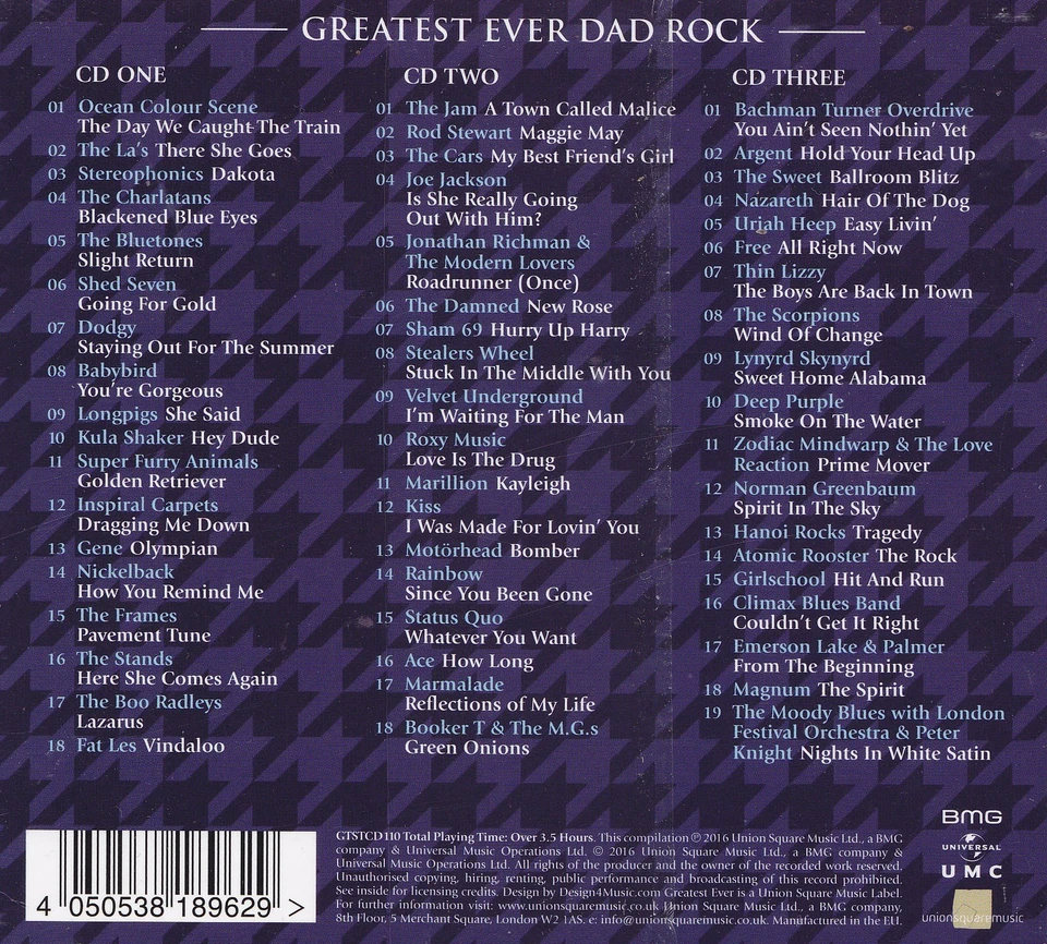 VARIOUS ARTISTS - 3 CD - Greatest Ever ! Dad Rock   ( NEU ) - Bild 2 von 2
