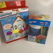 Kool-Aid Snow Cone Party Kit 20 Cups & 20 Spoon Straws With Colorful Confetti