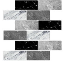 10 Sheets Peel and Stick Backsplash for Kitchen 12"X12" Back Splash Adhesive ...