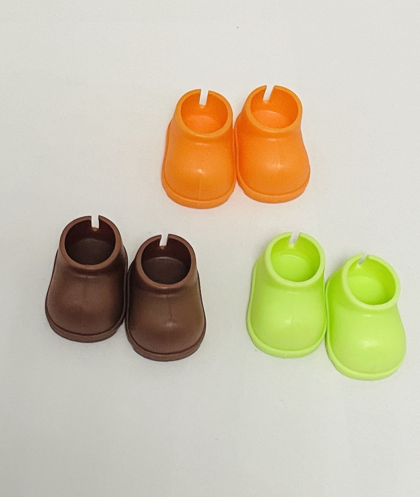 3 pairs colorful Labubu doll shoes for 17cm dolls