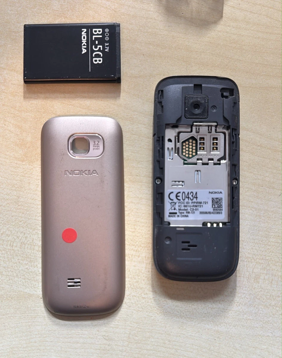 Nokia C2-01 RM 721 Geprüft Händler Garantie Volle Funktion Accu Neu Top Komplett
