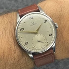 VINTAGE OMEGA CALIBER 266 REF 2800-1 P ORIGINAL DIAL S STEEL SWISS WATCH Ca1950