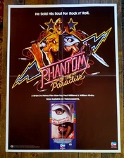 1974 "PHANTOM OF THE PARADISE " Paul Williams KEY VIDEO VHS/BETA PROMO POSTER