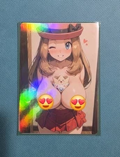 Waifu Card - Pokemon Serena Goddess ACG Custom DIY Fan Art Card