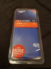 Speedo Solid Silicone Junior Blue Swim Cap Latex Free