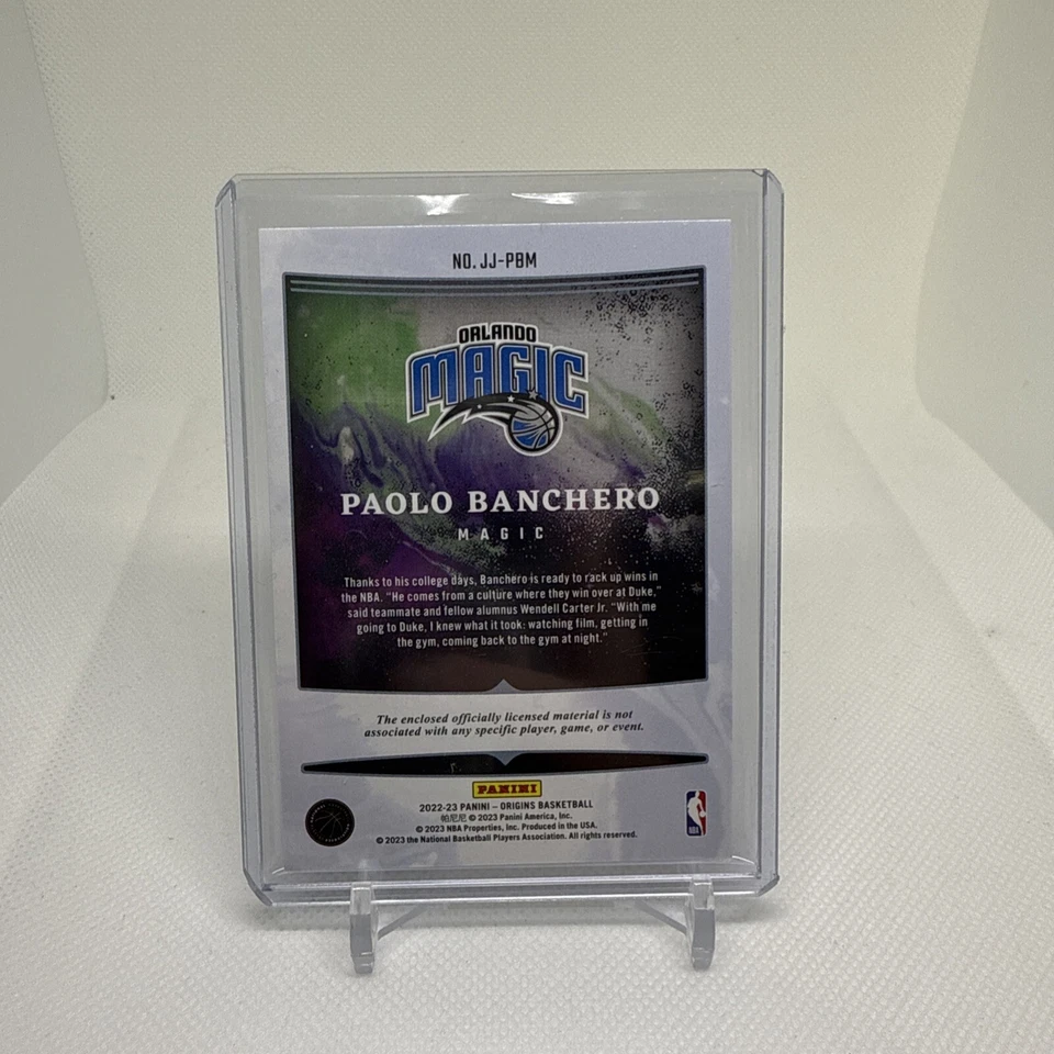 2022-23 Panini Origins Paolo Banchero RC Rookie Jumbo Jersey Patch Magic - Image 2 of 2