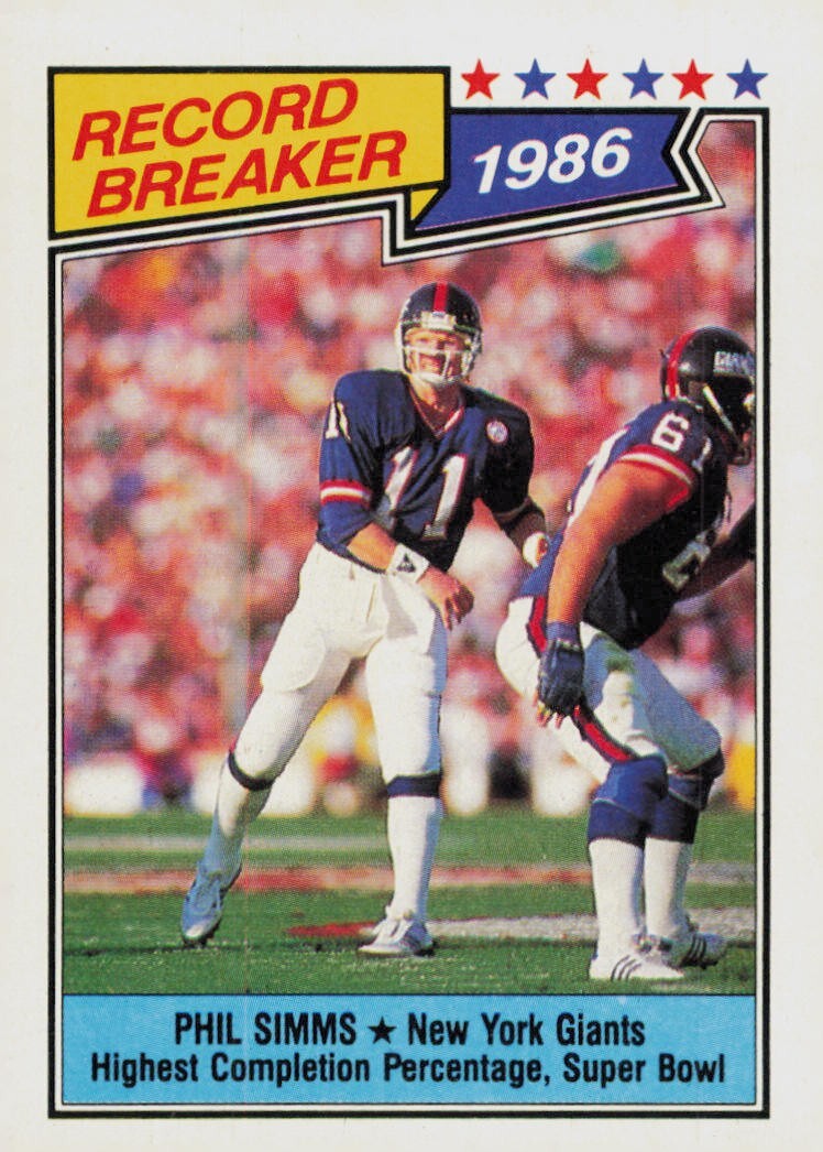 1987 Topps - #8 Phil Simms