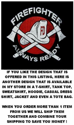 Firefighter Fire Rescue Protecting Life And Property Fireman Truck T-shirt WS78 - Picture 10 of 12