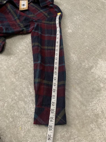 Legendary Whitetails Shirt Womens Large Red Sangria Plaid Cottage Escape Flannel - Picture 5 of 7