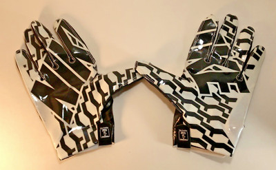 Nike Vapor Fly Magnigrip Football Gloves Mens BlackWhite 3XL PGF303
