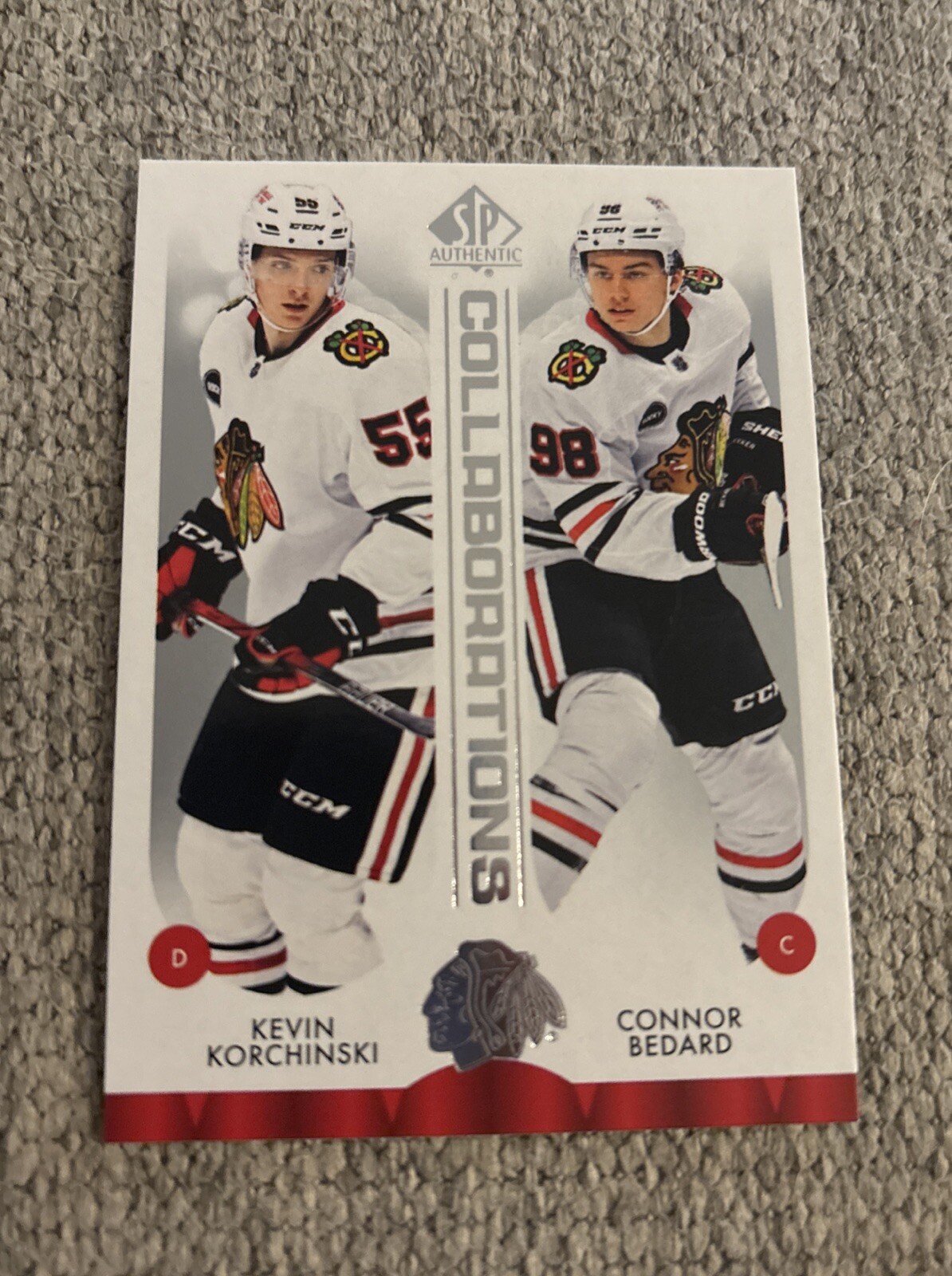 2023-24 SP Authentic Hockey Collaborations #C3 Kevin Korchinski Connor Bedard