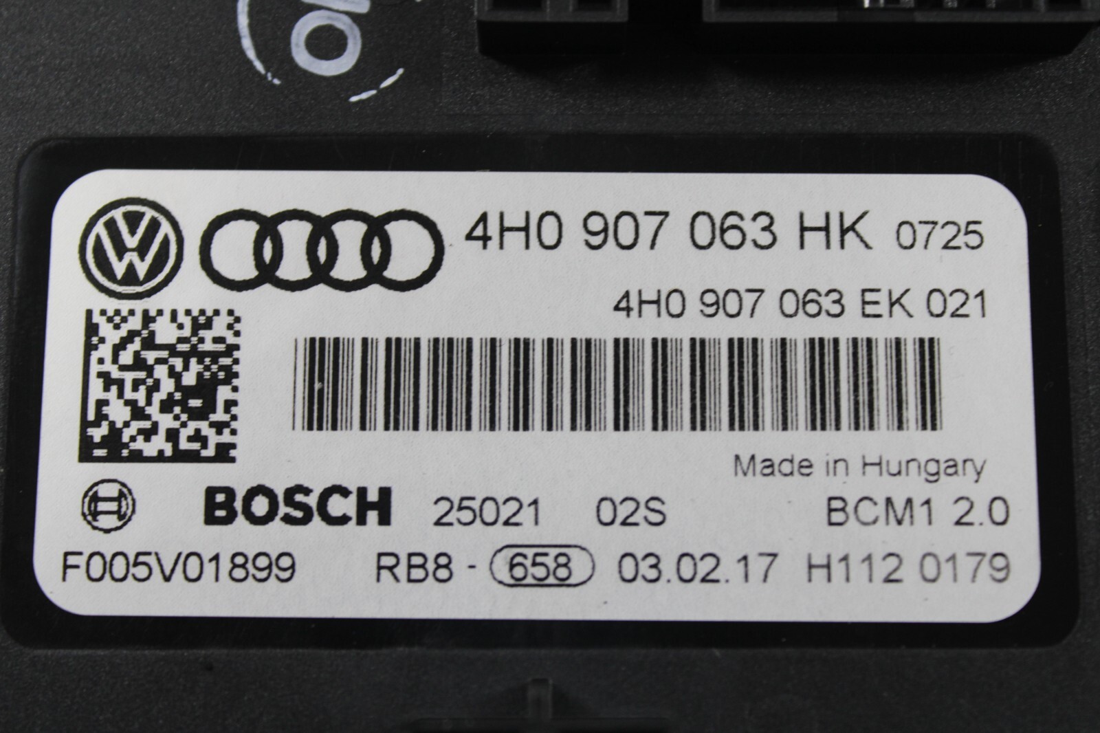 Lamborghini Huracan LP610, 580, BCM1 Control Module, Used, P/N 4H0907063HK