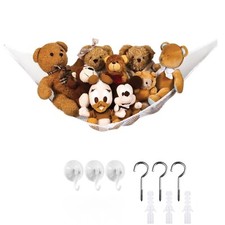 SPIELZEUGHÄNGEMATTE FÜR STOFFTIER TEDDY HALTEN BABY KINDERZIMMER ORDENTLICH NETZ AUFBEWAHRUNG