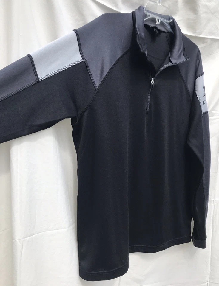 North End Men's Large Long Sleeve Half Zip Pullover Color Black SPRINT Logo - Image 2 of 4