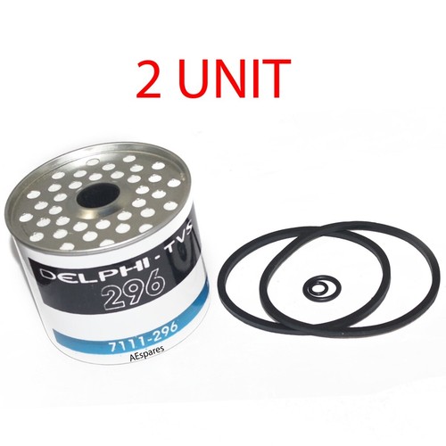 2x Diesel Fuel Oil Filter + Washer & O Ring Fits Tractor Car 7111296