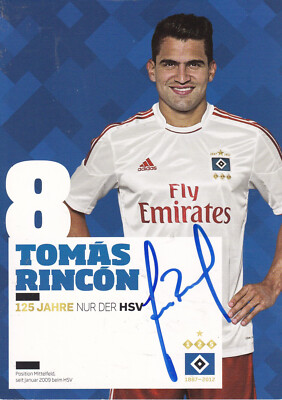 Autogramm - Tomas Rincon (HSV) - 2012/2013