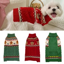 Hundepullover Mit Herzmuster – Warme Strickjacke Für Kleine & Große Hunde Im Winter. Weich, Dehnbar & Super Süß!
