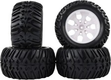 12mm Hex Rc Wheels And Tires For 1 10 Off Road Monster Truck 4 Pack