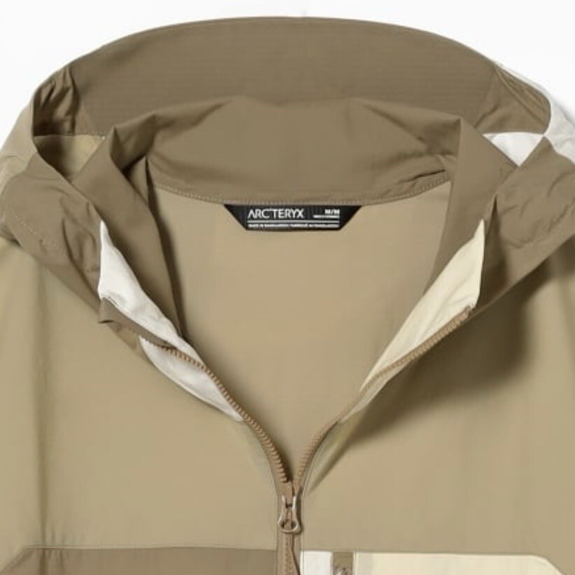 ARC'TERYX BEAMS Felpa con cappuccio Squamish 2024 beige XL NUOVA "NAGOMI"