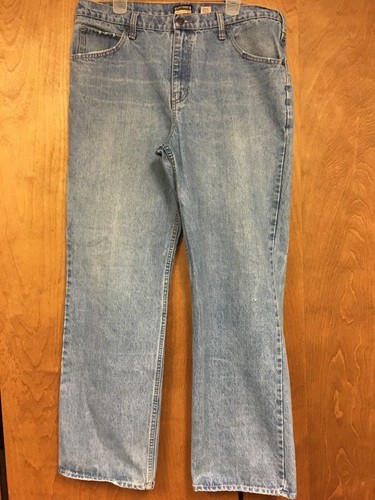 MEN'S STEVE & BARRY'S QUALITY DENIM CLASSIC BRAND BLUE JEANS 36/34 - Picture 3 of 9