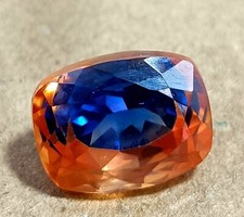 PITAMBARI SAPPHIRE Cushion CUT NATURAL BI-COLOR CERTIFIED LOOSE GEMSTONE 20.05CT