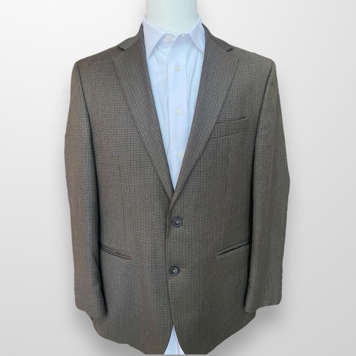 Chaps Mens 42 R Brown Suit Jacket Blazer Casual Sport Coat Wool Suit - Picture 6 of 11